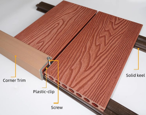 Tarima de Madera Compuesta para Exteriores, Resistente al Agua, Antideslizante, para Terrazas - Product Image 3