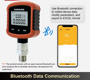 Manómetro Digital <span class=keywords><strong>Bluetooth</strong></span> de 1/4'' NPT de Alta Precisión, Medidor de Presión Hidráulica con Múltiples Rangos de 60, 360 y 3600 PSI - Product Image 6