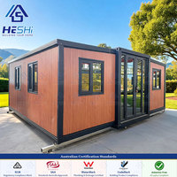 Casa Prefabricada Expandible en Contenedor de 20 y 40 Pies, Estándares AU, 1, 2, 3, 4, 5 Dormitorios, Vivienda Portátil de Lujo