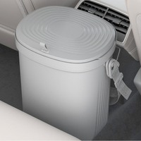 Poubelle de voiture Mico, bac de rangement pour déchets de voiture, poubelle pour bureau et maison, à fixer sur la porte avec couvercle