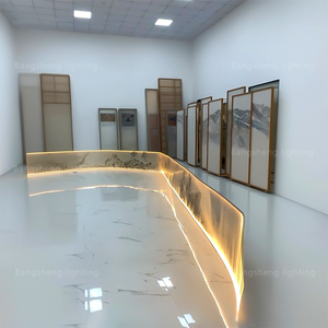 Long défilement de <span class=keywords><strong>ruban</strong></span> léger en soie de bureau de vente moderne d'intérieur personnalisé pour le salon de villa avec la base E26 - Product Image 4