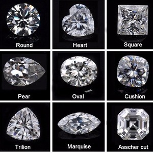 เพชรโมอิสสีชมพูรูปหัวใจแบบหลวมแหวนพลอยประดับอัญมณีรูปหัวใจโรแมนติก - Product Image 5