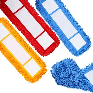 Microfiber Mop Price Good Grade OEM Design Floor Cleaning Cotton Flat Mop Head For Wholesale