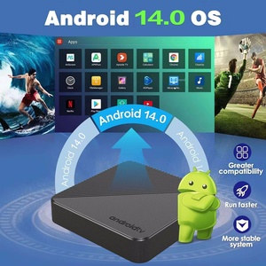 Box TV Smart Android 14.0 Quad Core con <span class=keywords><strong>Video</strong></span> 4K/8K, Supporto WiFi 2.4G/5G, Lettore Multimediale per 1080P e YouTube - Product Image 3