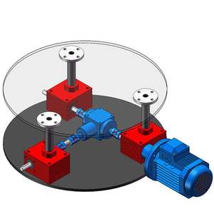 رافعة لولبية مخصصة بحمولة كبيرة 5 طن و10 طن لإصلاح السيارات مع عجلة يدوية - Product Image 4