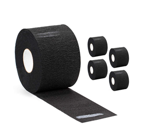 Papier de cou noir de qualité supérieure AIERPA NECKP-W, usage professionnel en salon, col en papier à volants, couvre-col, rouleau de volants noir - Product Image 1