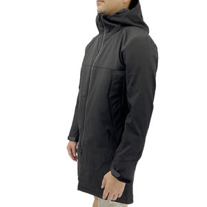 سترة رجالية كاجوال كبيرة الحجم مقاومة للماء بغطاء للرأس ومقاومة للرياح خفيفة الوزن وطويلة بسحاب للأنشطة الخارجية مقاس <span class=keywords><strong>M</strong></span>-XXXL - Product Image 2