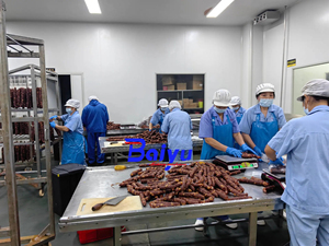 Machine automatique pneumatique de liage et de remplissage de saucisses en acier inoxydable 304, remplisseuse quantitative de viande pour ligne de production industrielle de saucisses - Product Image 4