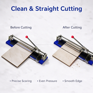 Manual <strong>Tile</strong> <strong>Cutter</strong> Double Guide Rail Ceramic Porcelain <strong>Tile</strong> Cutting Hand <strong>Tool</strong> for Construction - Product Image 4