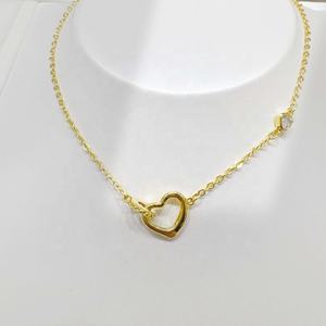 Pulsera de plata de ley S925 chapada en oro, joyería fina de lujo, minimalista, con circonitas en forma de corazón para niñas, precio al por mayor. - Product Image 4