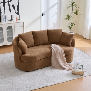 Venta de Fábrica, Muebles de Sala de Estar de Lujo, Sofás, Sofá de Tela Marrón con Cojín para Sala de Estar, Dormitorios - Product Image 2