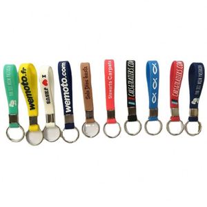 2023 Cheap Wholesale No Minimum Custom logo Text Promotional Silicone Keychain - Product Image 1