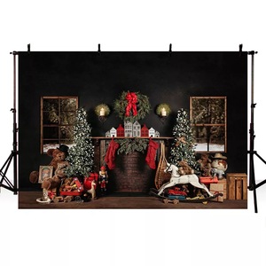 Christmas <strong>Background</strong> for Photography Wood Floor <strong>Children</strong> Portrait Backdrop for <strong>Photo</strong> Booth Studio Merry Christmas <strong>Backgrounds</strong> - Product Image 1