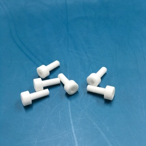 M3 <span class=keywords><strong>M5</strong></span> M6 M8 M12 Tornillo de cerámica de zirconia Perno de cerámica ZrO2 Varilla roscada de cerámica - Product Image 6