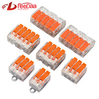 Connecteur de câblage rapide à raccordement direct 2 entrées 2 sorties, bornier à ressort, connecteur à contact en cuivre UTJ10 41A chinois, vente directe usine