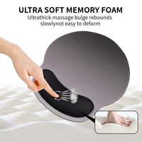 Simplicité dessin animé repose-poignet tapis de souris de jeu ergonomique couleur et taille personnalisées Gel SIlicone tapis de souris en mousse à mémoire de forme pour le bureau