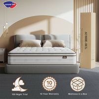 Matelas en boîte à ressorts Bonnell roulés en gros, tailles simple, queen, king, matelas à ressorts ensachés en gel, support OEM personnalisé