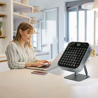 Panneau de luminothérapie infrarouge BioMol Standing Red, verre, LED haute puissance pour le soin du visage, des mains et des pieds, compatible EU/US/ZA, garantie 3 ans