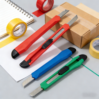 Couteau utilitaire professionnel multi-engrenages à lame haute résistance, coupe-fin multicolore pour la découpe de modèles, de cuir et de métaux fins