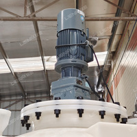 Réservoir chimique personnalisé en usine de 1000 l, agitateur, machine à peinture, mélangeur, réservoir de mélange en plastique avec agitateur