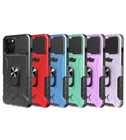 Coque de téléphone apple à écran hybride, étui rigide de protection avec anneau magnétique Anti-secouement, pour IPhone 13 pro max