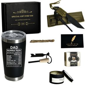 One Stop Purchase Souvenir Gift Set for Father with Stainless Steel Thermos <b>Cup</b> Outdoor Camping Mountaineering Gift Set for Dad - Product Image 5