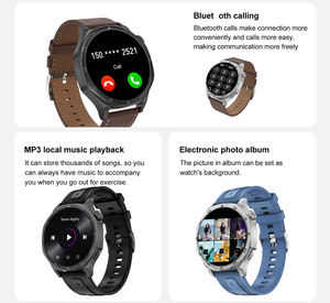 2025 DT5 <span class=keywords><strong>montre</strong></span> intelligente pour hommes Menu 3D GPS TWS enregistreur de connexion AI appel vocal téléphone caractéristiques 4G mémoire IPS affichage double sangles - Product Image 3