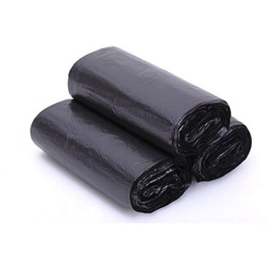 Sacs poubelles en plastique PE noir de haute qualité OEM, sacs poubelles jetables imperméables pour les déchets ménagers généraux - Product Image 1