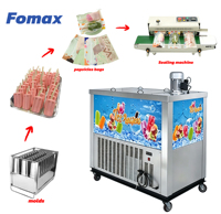 Machine à glaces et sucettes glacées Fomax, la plus vendue et de qualité supérieure, pour usage commercial et domestique, machine manuelle à fabriquer des glaces et sucettes glacées