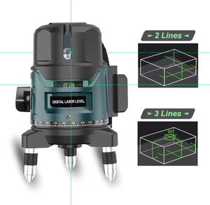 Niveau <span class=keywords><strong>laser</strong></span> vert 3D polyvalent avec faisceau à 360° °   Système rotatif à double ligne et <span class=keywords><strong>trépied</strong></span> <span class=keywords><strong>pour</strong></span> des mesures de haute précision - Product Image 2