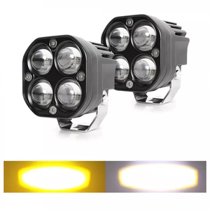 Punto de conducción <span class=keywords><strong>LED</strong></span> de dos colores de 3 pulgadas, foco auxiliar todoterreno blanco y amarillo, 4x4 para camiones, cubo, lámpara antiniebla <span class=keywords><strong>LED</strong></span> para bicicleta y motocicleta - Product Image 2
