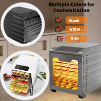 Déshydrateur alimentaire domestique pour viande séchée, fruits, légumes, champignons, avec contrôle tactile et écran AS