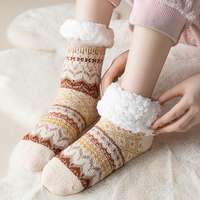 Chaussettes chaudes d'hiver Chaussettes personnalisées en gros-Mignon Animal Design E Chaussettes thermiques ultra douces pour l'hiver