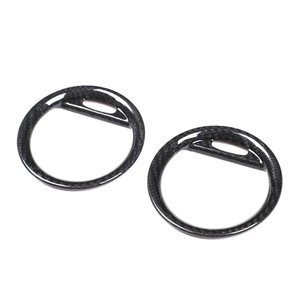 Marco de Rejilla de Ventilación de Aire Acondicionado Lateral de Fibra de Carbono para Automóvil, 2 Piezas para <span class=keywords><strong>Fiat</strong></span> <span class=keywords><strong>500</strong></span> - Product Image 2