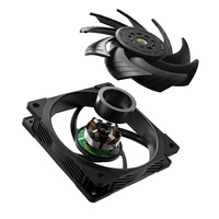 Fengzun T30 PST châssis d'ordinateur 120mm 12CM ventilateur de refroidissement en plastique Suspension magnétique roulement à pression dynamique ordinateur à vent élevé