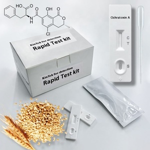 Kit de bandelettes de test pour la détection de l'ochratoxine A, outil de test de mycotoxines pour les céréales, les matières premières, les aliments, les laboratoires de transformation alimentaire, CE/ISO/ROHS - Product Image 1