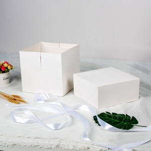 <span class=keywords><strong>Caja</strong></span> de almacenamiento de papel de <span class=keywords><strong>Origami</strong></span> con logotipo de cuerda, <span class=keywords><strong>caja</strong></span> <span class=keywords><strong>cuadrada</strong></span> de 12x12x5, suministros para hornear pasteles - Product Image 4