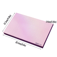 Palette magnétique vide avec miroir, comme un livre Palette magnétique vide rose à la mode et belle