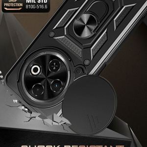 เคสกันกระแทกสำหรับกล้อง Tecno Spark 6 Go 2025 8C Camon 30 Spark 30 Pro พร้อมที่ยึดแม่เหล็กในรถยนต์และวงแหวนป้องกัน - Product Image 3