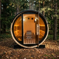 Ruang Sauna Rumah Tangga yang Dapat Disesuaikan Berbagai Pilihan Dimensi Sauna Kering Kayu Solid untuk Kamar Mandi Villa