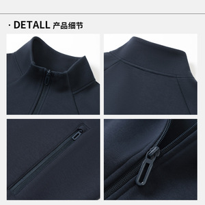เสื้อคาร์ดิแกนผู้ชายสีทึบคอปกแรกลันซิปเสื้อสเวตเตอร์วัยรุ่นฤดูใบไม้ร่วงฤดูหนาวสวมใส่ - Product Image 1