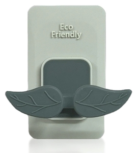 Porte-savon moderne en silicone sans BPA, antidérapant, support pour luffa en forme de feuille, drainant, écologique, pour salle de bain - Product Image 3