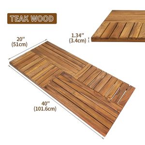 Alfombra <span class=keywords><strong>de</strong></span> Baño <span class=keywords><strong>de</strong></span> Madera <span class=keywords><strong>de</strong></span> Teca 202510, Alfombra <span class=keywords><strong>de</strong></span> <span class=keywords><strong>Ducha</strong></span> <span class=keywords><strong>para</strong></span> Baño <span class=keywords><strong>de</strong></span> 40 x 20 Pulgadas, Alfombra <span class=keywords><strong>de</strong></span> Madera <span class=keywords><strong>Antideslizante</strong></span> Resistente <span class=keywords><strong>para</strong></span> el Interior <span class=keywords><strong>de</strong></span> la <span class=keywords><strong>Ducha</strong></span> - Product Image 4