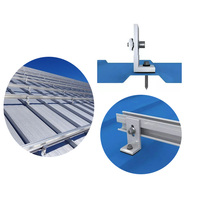 Panneau solaire direct d'usine montage de toiture en étain métallique composants solaires PV liés support structure de module solaire