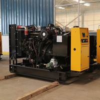 Groupe électrogène diesel refroidi par eau de type ouvert 75 kW, double usage (prise de courant principal et de secours) pour la construction routière et les opérations sur le terrain en extérieur