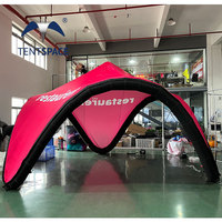 Tentes gonflables personnalisées à dôme gonflable Tente gonflable en V Auvent gonflable Airwave