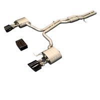 Système d'échappement CatBack personnalisé en acier inoxydable pour Audi RS6/RS7 C8 4.0T 2008-2010 avec silencieux et embouts Wnti