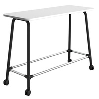 Table de conférence modulaire moderne à pieds hauts pour les écoles, les maisons, les bars, les restaurants, les espaces de bureau
