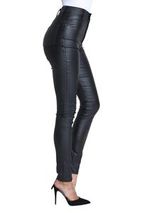LILUO High Elastic Waxed <strong>Jeans</strong> Women <strong>Custom</strong> logo <strong>Label</strong> Slim Fit Denim Trousers Skinny Women Denim Waxed <strong>Jeans</strong> - Product Image 3
