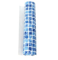 Lona Impermeable de PVC con Revestimiento de Cuchilla, Tejido Ripstop, para Piscinas, Uso Industrial, Antimoho, con Patrones de Rejilla Cuadrada